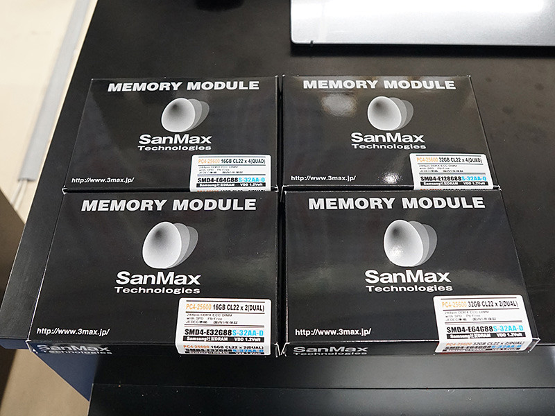 watch_akiba's tweet photo. 更新:SanMaxのECC付きDDR4-3200メモリが計4モデル、Samsung製DRAM採用 https://t.co/cQn2znWWM5 #自作PC #SanMax https://t.co/3tUPl5xGuF