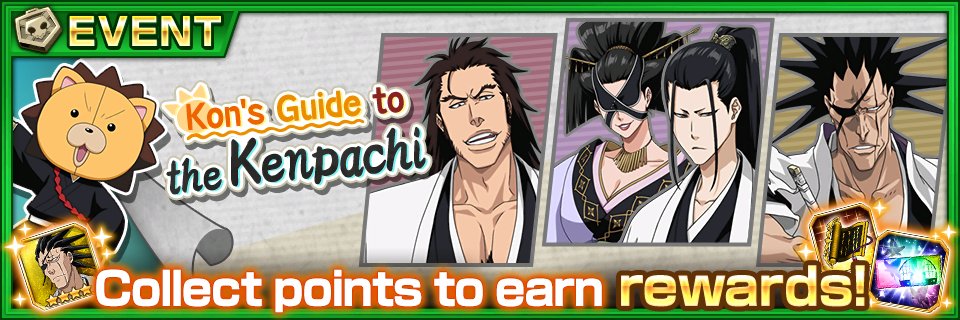 bleachbrs_en's tweet photo. The super-popular Kon's commentary corner has returned! This time it'll be all about the Kenpachi.
The Kon's Guide to the Kenpachi event is here! https://t.co/IQneXDwHy0 #BraveSouls https://t.co/nTsb4wMBQX