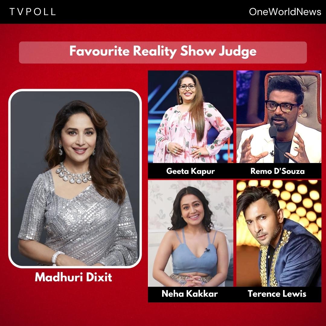 Oneworldnews_'s tweet photo. #tvpoll Here are the winners of the favourite reality show judge!
#madhuridixit https://t.co/M0Z0hNKiVO