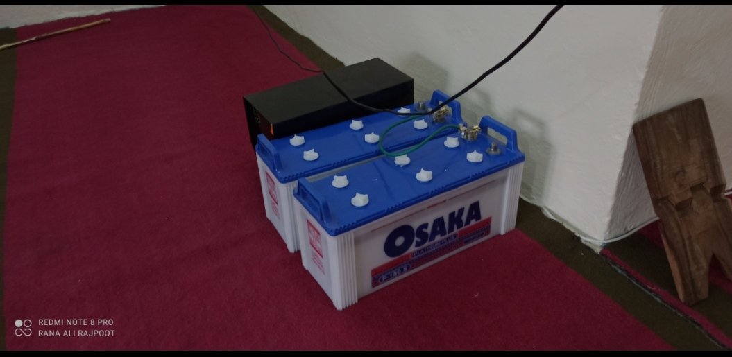 RanaAliGanjvi's tweet photo. Alhamdolila 🤲 in this Ramdan Kareem 🌙 install the UPS 1500w and 2 batteries 130 ampere with the help of some kind people and personal effort.#Ramdan2022 #plrws #Islam #Loadshedding #narrowal #Mosque #Donation https://t.co/bpNbpdlDyZ