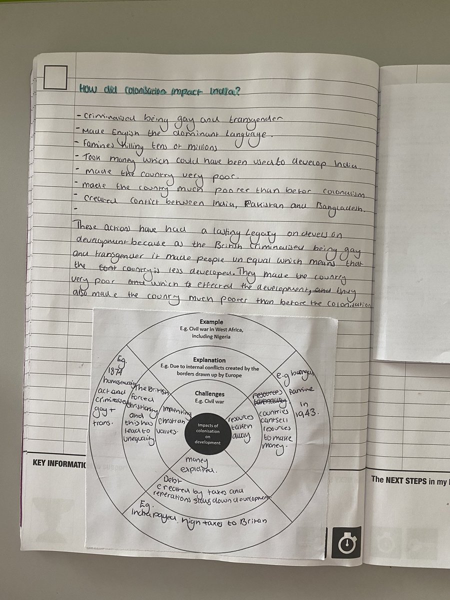 msaldrgeog's tweet image. Y10 doing some work on #ocrbgeography #dynamicdevelopment focusing on colonialism’s role in uneven development 🌍 using radar charts and some writing by @DipoFaloyin 🙌 🤩 #geographyteacher #edutwitter #decolonisegeography