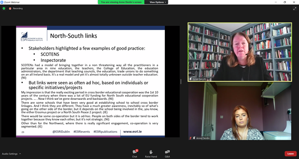 CCBSCrossBorder's tweet photo. Stakeholders interviewed as part of the latest @ESRIDublin report into education North-South highlighted @SCoTENS as an example of good practice in promoting cross-border collaboration. The Centre provides the Secretariat for this valuable network #ESRIevents https://t.co/pnvxGfT03K