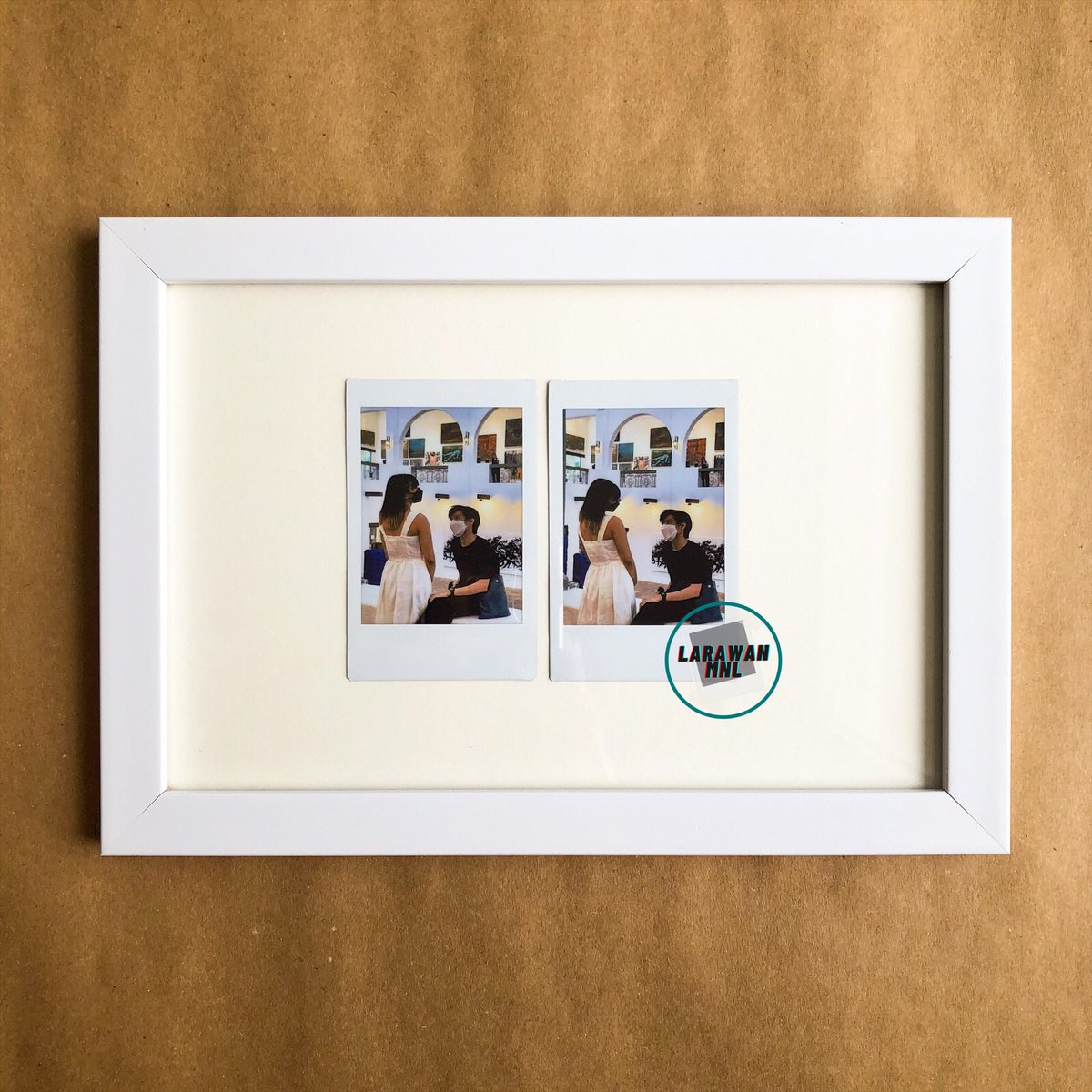 larawanMNL's tweet photo. Missed us? Been busy with life lately, however we’re back at posting again! 🤍

Here’s another white Set D frame we printed for Ms. L a few weeks ago! Thank you so much for trusting me with your lovely photos at the Pinto Art! #LarawanMNL https://t.co/R3MNVgSQ43