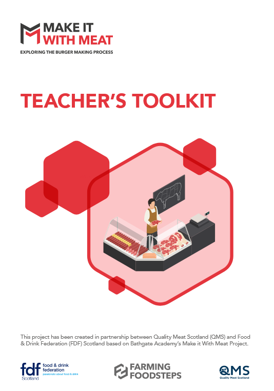 FDFScotland's tweet photo. We are very happy to have partnered with @QMScotland to develop the #FarmingFoodsteps toolkit, free for use by teachers and educators. 
Lean about the many roles &amp; job opportunities in food industry and #MakeItWithMeat https://t.co/Z6J5zx3JJ0