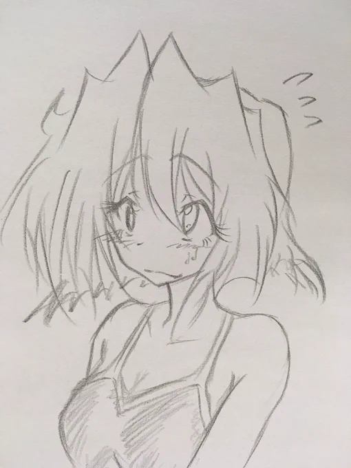 うちの子、たまに水着。

#イラスト好きな人と繋がりたい 
#オリキャラ
#イラスト 