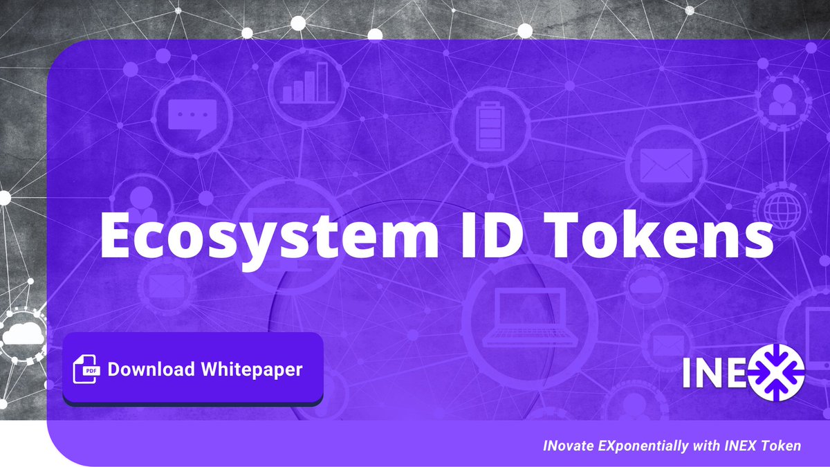 INEX_token's tweet photo. #EcosystemID tokens are #NFTs of different types that grant unique access rights to a set of profile information of a user or an organization. 

🟣 Be among the first ones to get INEX token on "Pre-sale I" round that runs until 15th May: https://t.co/ermezKCjuk https://t.co/hvK2PPNkai