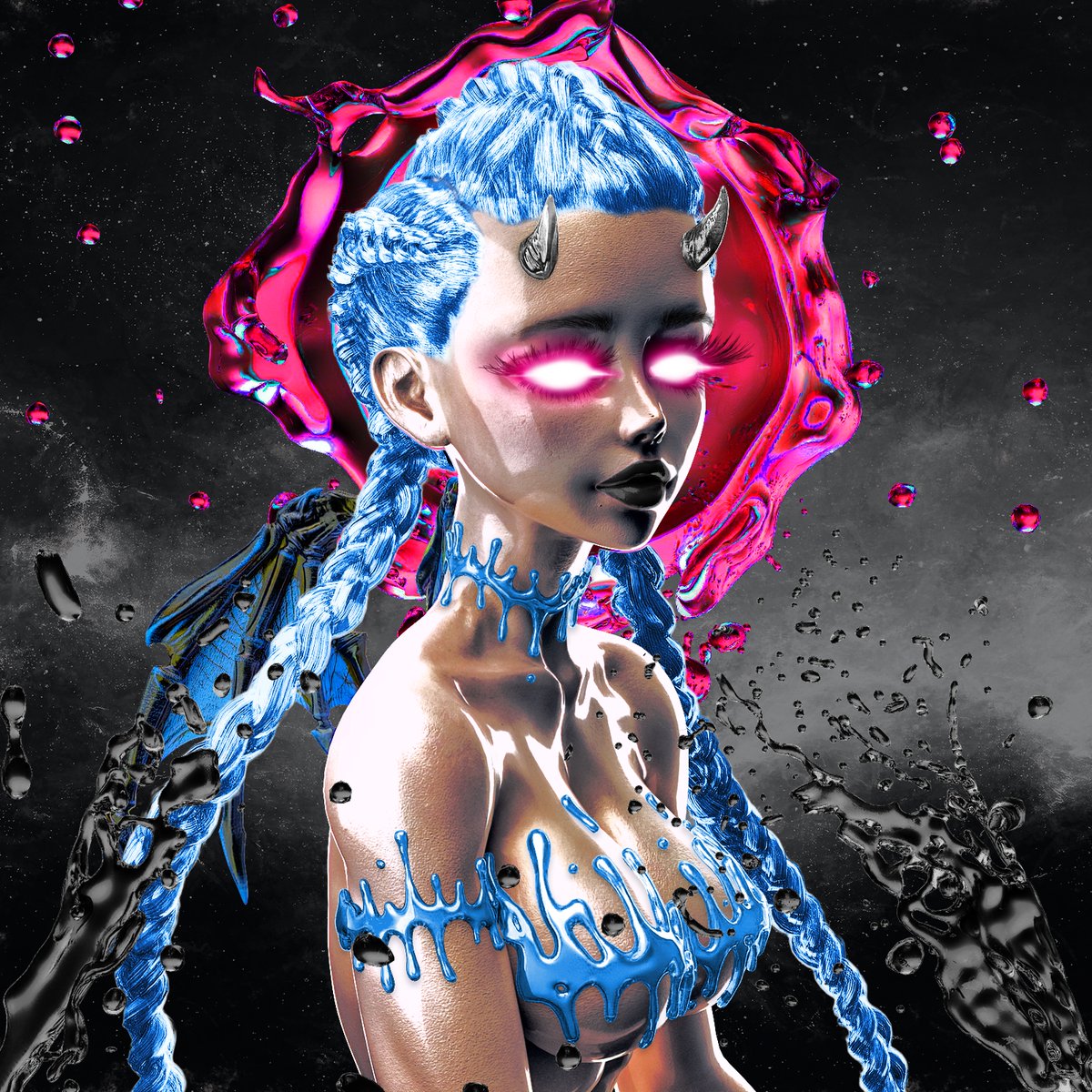 The <a href="/GlitchGirlsNFT/">Glitch Girls</a> mint has re-opened and I managed to mint this incredible, dark beauty. Still one of my favorite art projects. Such amazing detail for every trait.