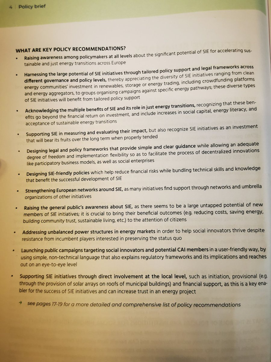 And here the key policy recommendations