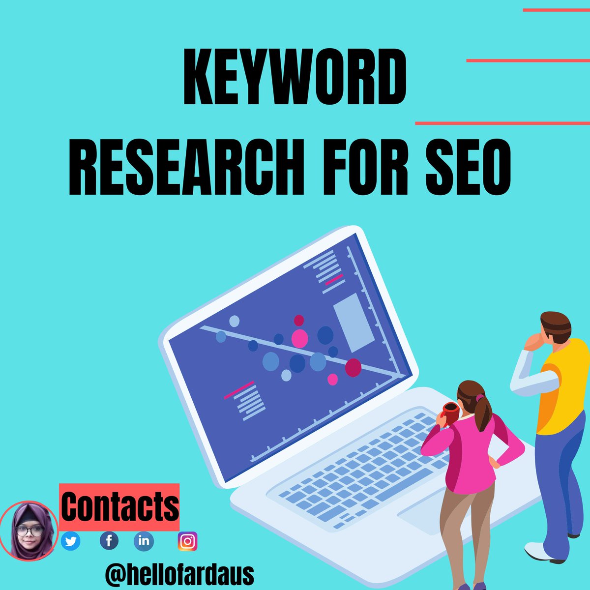 hellofardaus's tweet photo. How keyword research is important in SEO?

By researching and selecting the most appropriate target keywords, you create the opportunity to rank well in search engines for that specific topic.

#socialmediamarketing #socialdistancing #hellofardaus #jannatulfardausisma https://t.co/eAjj9cuU2N