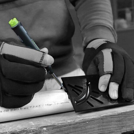 TRACERTools's tweet image. The newest addition to the TRACER! This easy-to-use ProMitre Angle tool can be paired with any TRACER marker or pencil for the best mark!

Who wants to get their hands on this?!

#TRACERTools 
#MarkingEssentials