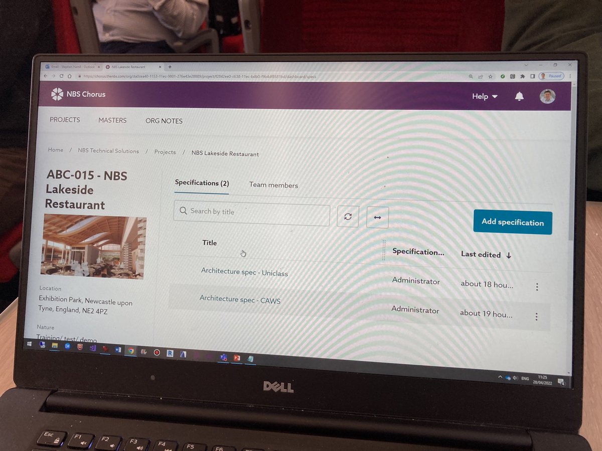 StephenHamilNBS's tweet photo. Good to be back on the #bimtrain to London - customer focus group session this afternoon looking at @theNBS Chorus - looking forward to it ๐ https://t.co/uXjvozAJBt
