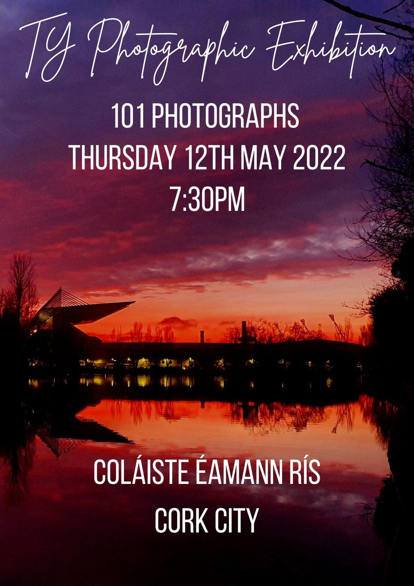 DeerparkCBS's tweet photo. Looking forward to this event. Great to have #photography as a module in #transitionyear thanks to former @astiunion president Ann Piggott 📸📸 https://t.co/Wd3Axxw0LD