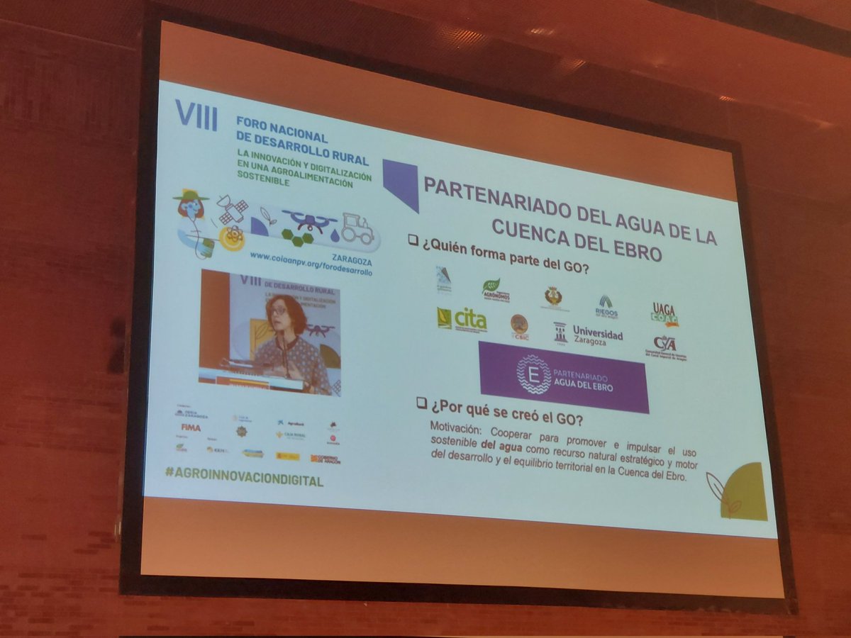 🛰️💧 Jornada Técnica 4 sobre buevas #tecnologías aplicadas a #regadío.

✅ GO: <a href="/aguadelebro/">Partenariado Agua del Ebro</a>

👩‍💼 Nery Zapata, científica titular departamento Suelo y Agua, <a href="/EEAD_CSIC/">EEAD - CSIC</a> nos habla sobre las ctividades de este proyecto de cooperación.

#AgroInnovaciónDigital / #YoVoyaFima
