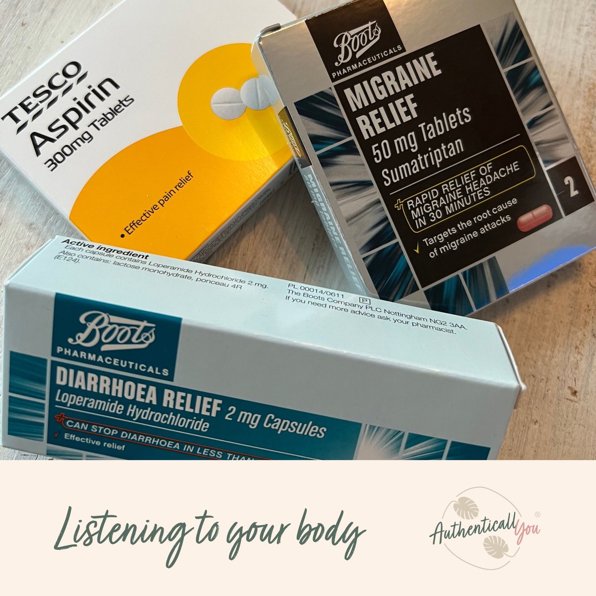 YouAuthentical's tweet photo. As I stocked up on my meds for my migraines and IBS lately, it suddenly dawned on me…I’m rubbing on high alert at the moment and I am blocking out what my body is telling me! What is your body trying to tell you? #tuneinandnotice #listentoyourbody #authenticallyou https://t.co/g6NyHb0NFB