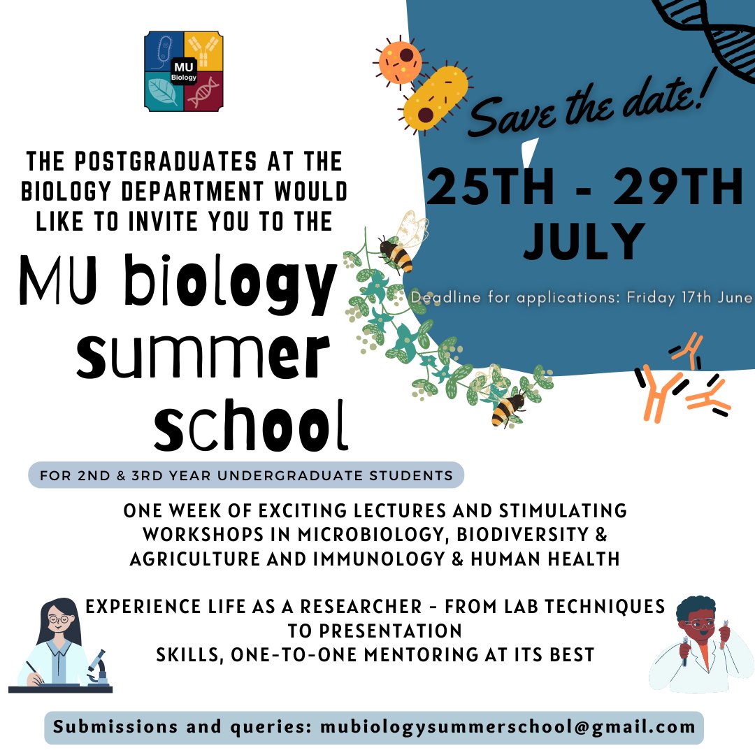 MU Biology Summer School tweet media