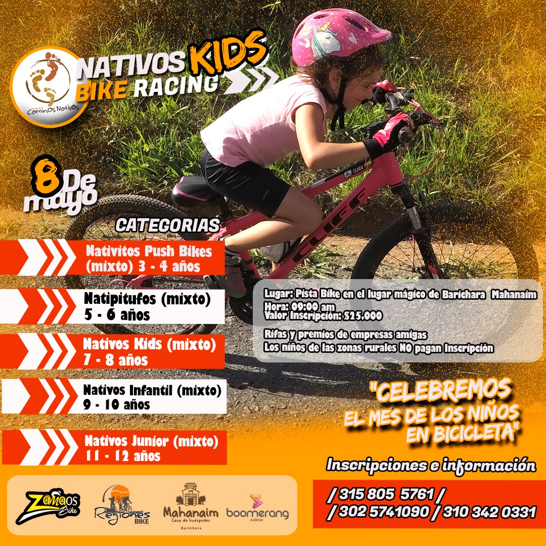 cabrerastereo's tweet photo. La Fundación CAMINOS NATIVOS desea celebrar el mes de los niños y las niñas con un evento que incentive el uso de la bicicleta y la integración familiar. 
Los fondos recaudados serán💰💰💰 destinados a la campaña: "- bicicletas exhibidas en tiendas + bicicletas en la montaña".🚴 https://t.co/xlQfnMG1IO