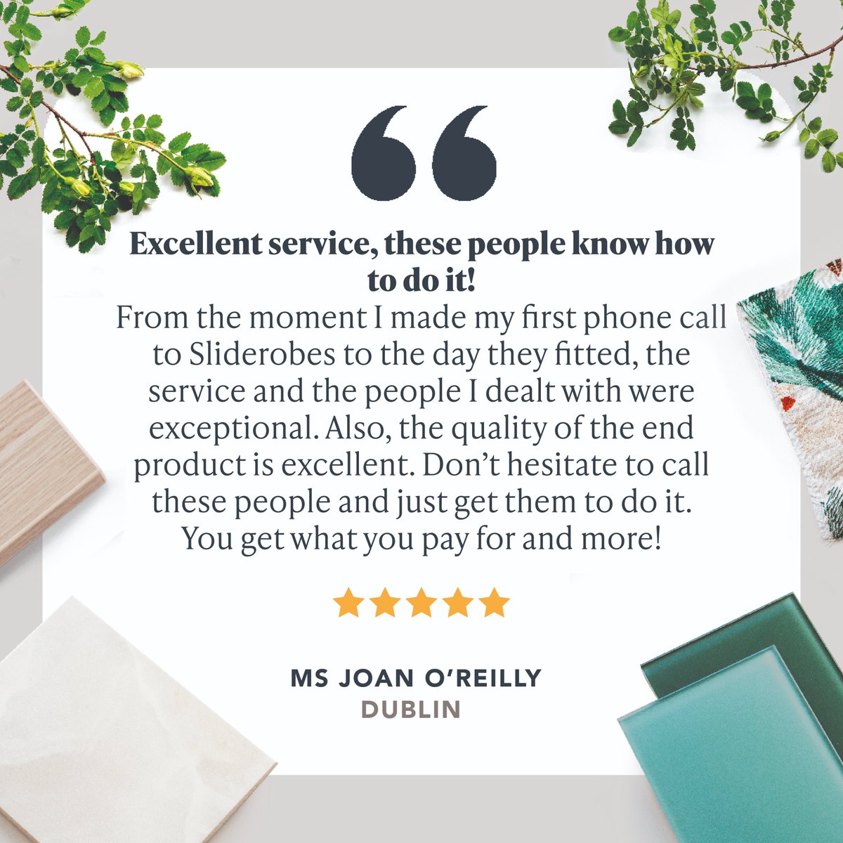 Sliderobes's tweet photo. Happy Friday! 

It is always such a pleasure to read customer reviews and this one is no different!
Read more reviews here: https://t.co/lqJXwUyPEv
#FeefoFriday #CustomerExperience #CustomerSatisfaction #5StarService #5StarReview #BespokeDesign #BespokeFurniture #Dublin https://t.co/CRCyAyEzkL
