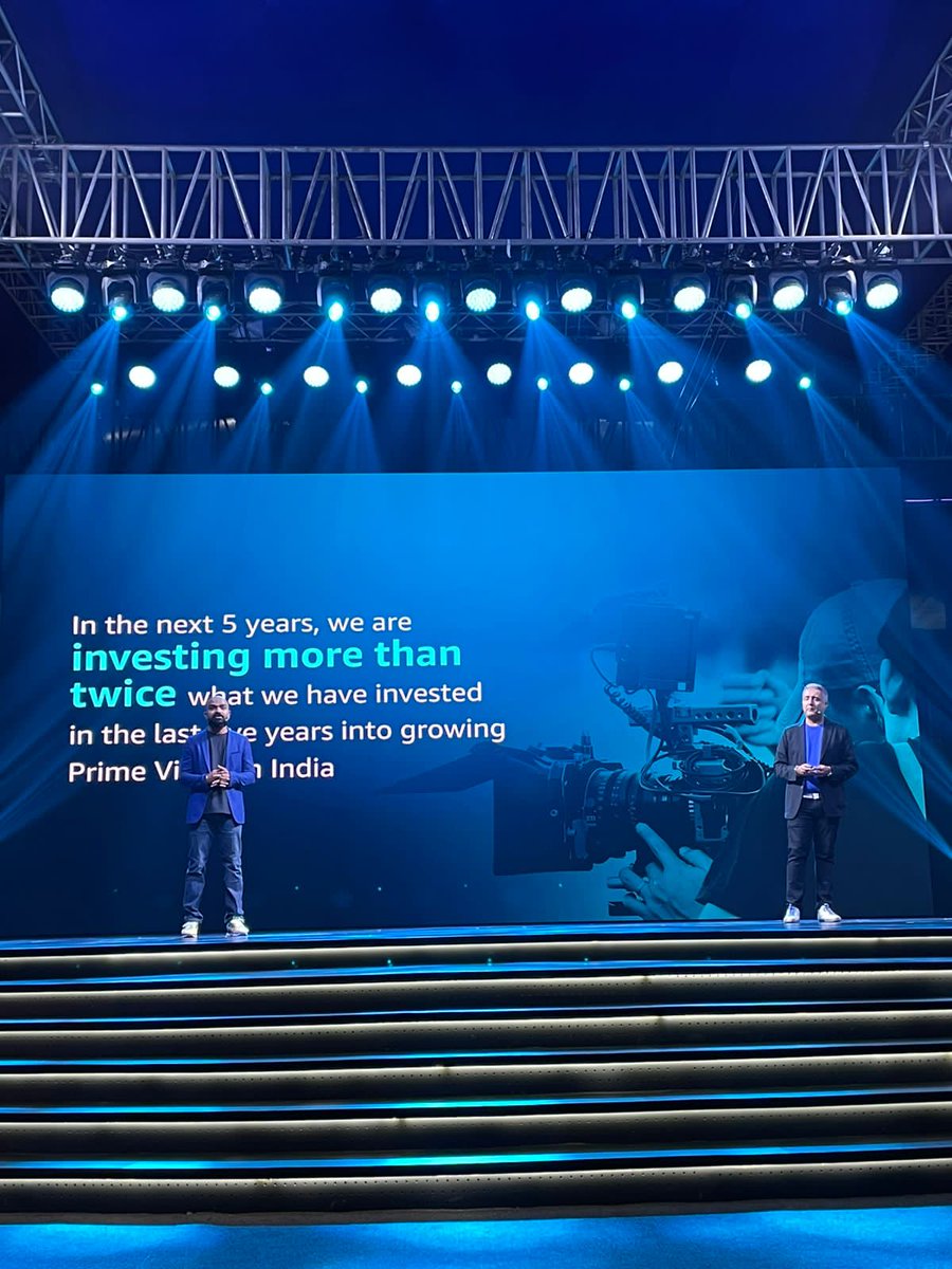 HydTimes's tweet photo. .@karanjohar kicks off #PrimeVideoPresentsIndia with a fireside conversation with @PrimeVideoIn &amp; the global leadership including @iamgauravgandhi, #AparnaPurohit, @JSalke, #KellyDay and @FarrellJamesC, announcing over 40 new titles!

#SeeWhereItTakesYou https://t.co/Q5qoZxmpf3