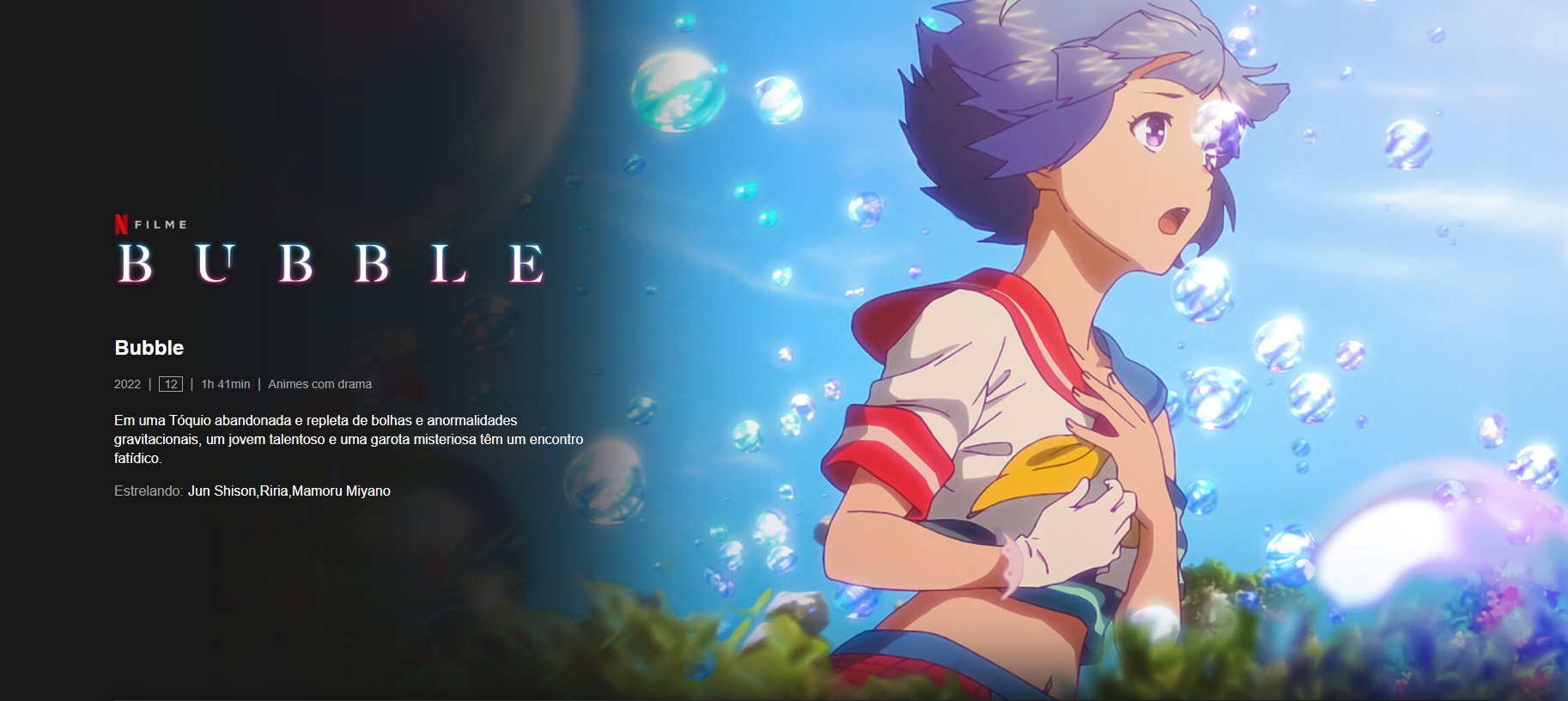 ANIME-se on X: 🚨Filme Bubble já está disponível na Netflix