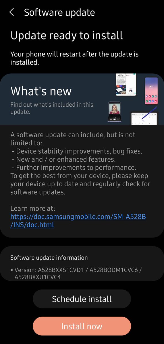 OAswinJKumarO's tweet image. #GalaxyA52s5G #Samsung 
April 2022 Security Patch