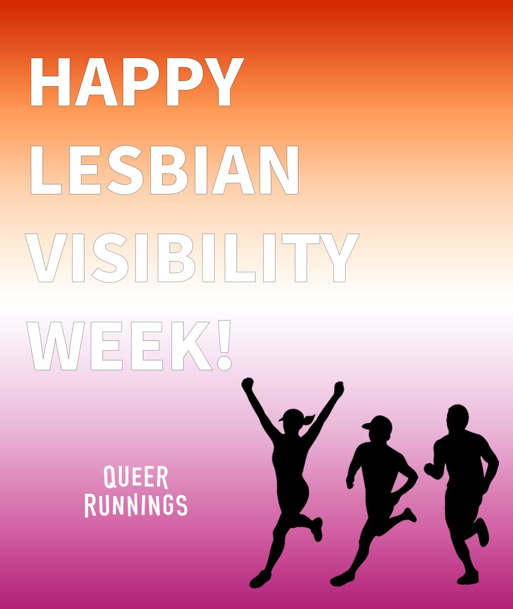 QRunnings's tweet photo. Happy #LesbianVisibilityWeek to all the lesbian runners out there! https://t.co/GcISBfwHKj