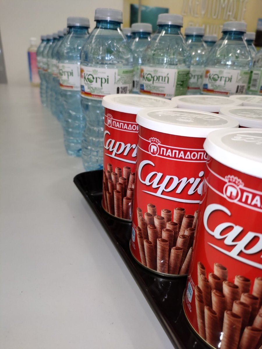 PlayEarly's tweet photo. 🍫 It’s break time! Thank you #papadopoulou and #korpiwater for the treats!

#playonathens https://t.co/8zM4PzTlMM