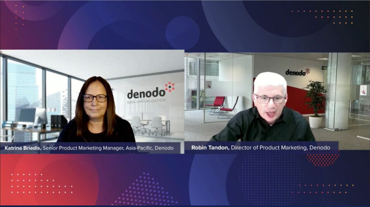 denodo's tweet image. Are you attending the breakouts at the #FastDataStrategy Virtual Summit #EMEA? Different panels related to #logicaldatafabric with Katrina Briedis and @robin_tandon; #datamesh with @Ravi_Shankar_; and #datamarketplaces with @iosmetic and @FelixLiao bit.ly/3MENAsX