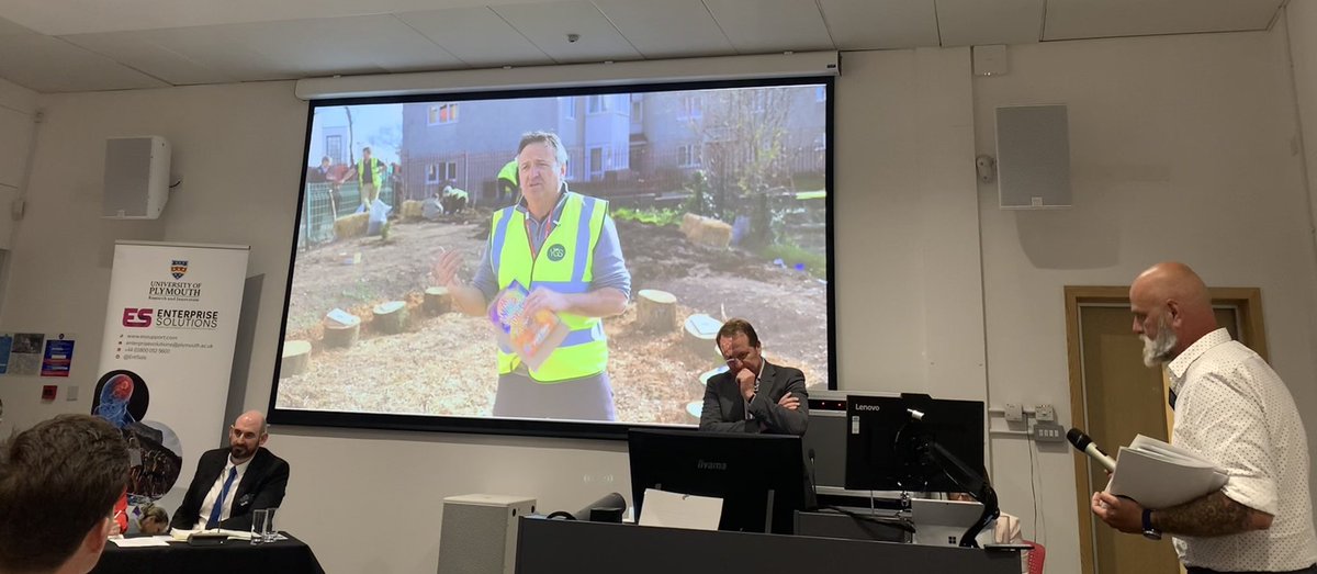 MsClareMBaker's tweet photo. Nigel is doing you proud Steve @YGSLandscapes Get well soon
#PitchandProcure If you have a plot of land we can put a micro forest on it. Thank you for being our #GreenPartner @Chamber_Devon https://t.co/q11VlUyxbQ