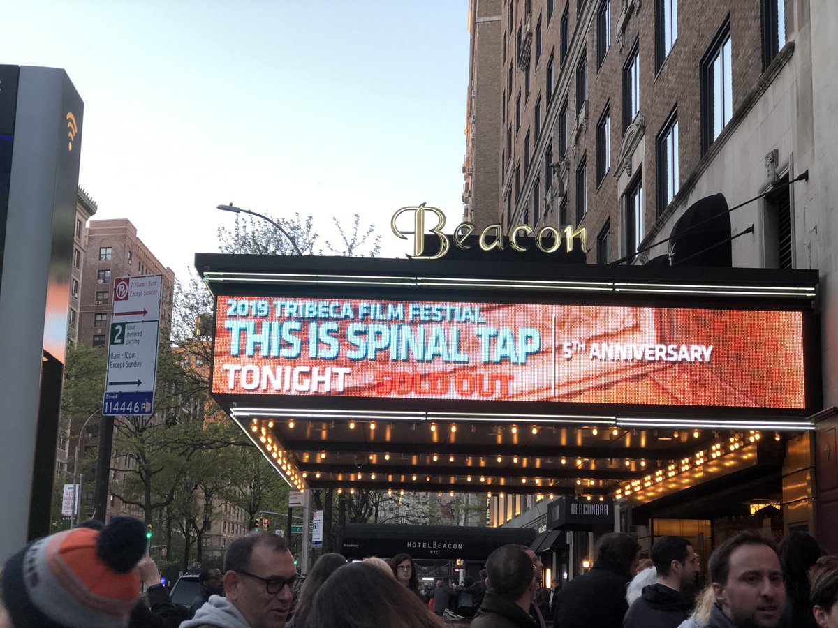 weevic18's tweet photo. 3 years ago today I was lucky enough to be at this amazing night…and so was Elvis Costello! #thisisspinaltap #tribecafilmfestival #beacontheatre #missingnyc https://t.co/sfwb41WW5G