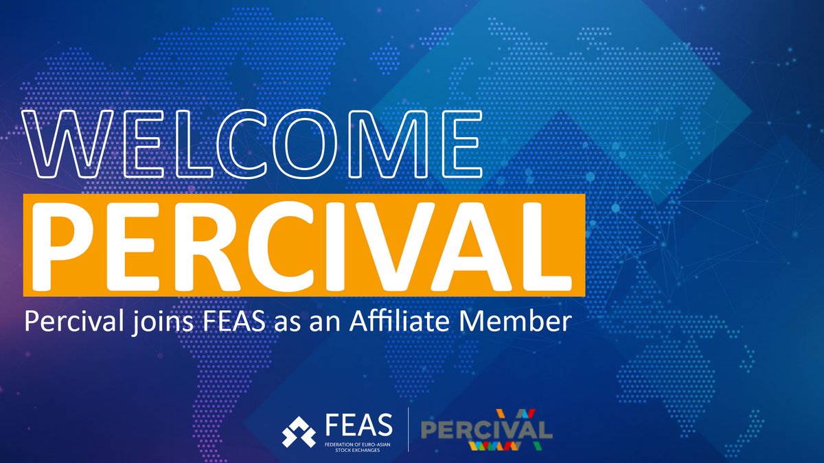 Welcome new FEAS Affiliate Member - Percival Software!

During the 34th Extraordinary General Assembly of the Federation of Euro-Asian Stock Exchanges, Percival Software was approved as an affiliate member of the federation.

More: lnkd.in/dy6ewDBz

#FEAS #FEASMember