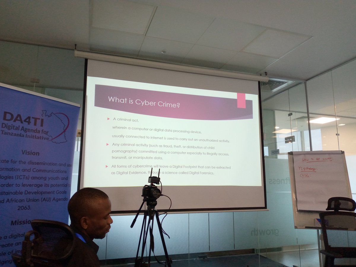 DigitalAgendaTz's tweet photo. Digital Safety Workshop series II session on Cybercrime cc @cyelke https://t.co/gpj8hykBAG