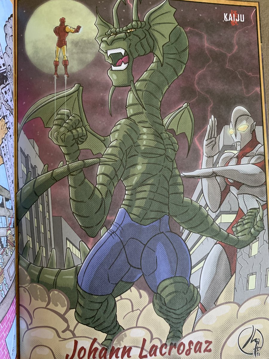 johann_lacrosaz's tweet photo. Ma participation au sketchbook de @comicszone pour free comic book day France 2022 #sketchbook #comicszone #illustration #kaiju #ultraman #finfangfoom #freecomicbookdayfrance https://t.co/2hsstiIGpt