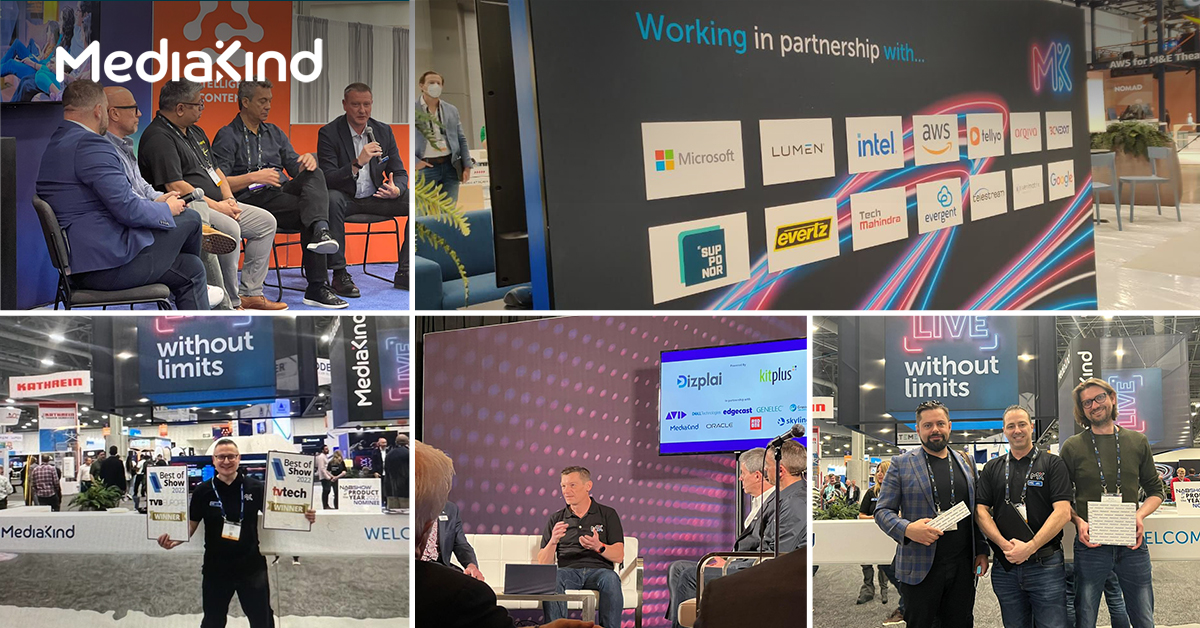 Media_Kind's tweet photo. And that's a WRAP!!!
Four days of meeting with fabulous teams and customers at the @NABShow !!!✨
#TeamMediaKind is proud to have showcased how to remove the limits and deliver live streaming at scale.
#MKNAB #NABSHOW #NABShow2022 #LiveStreaming #streaming #media #Video https://t.co/9n2g4s5XHE