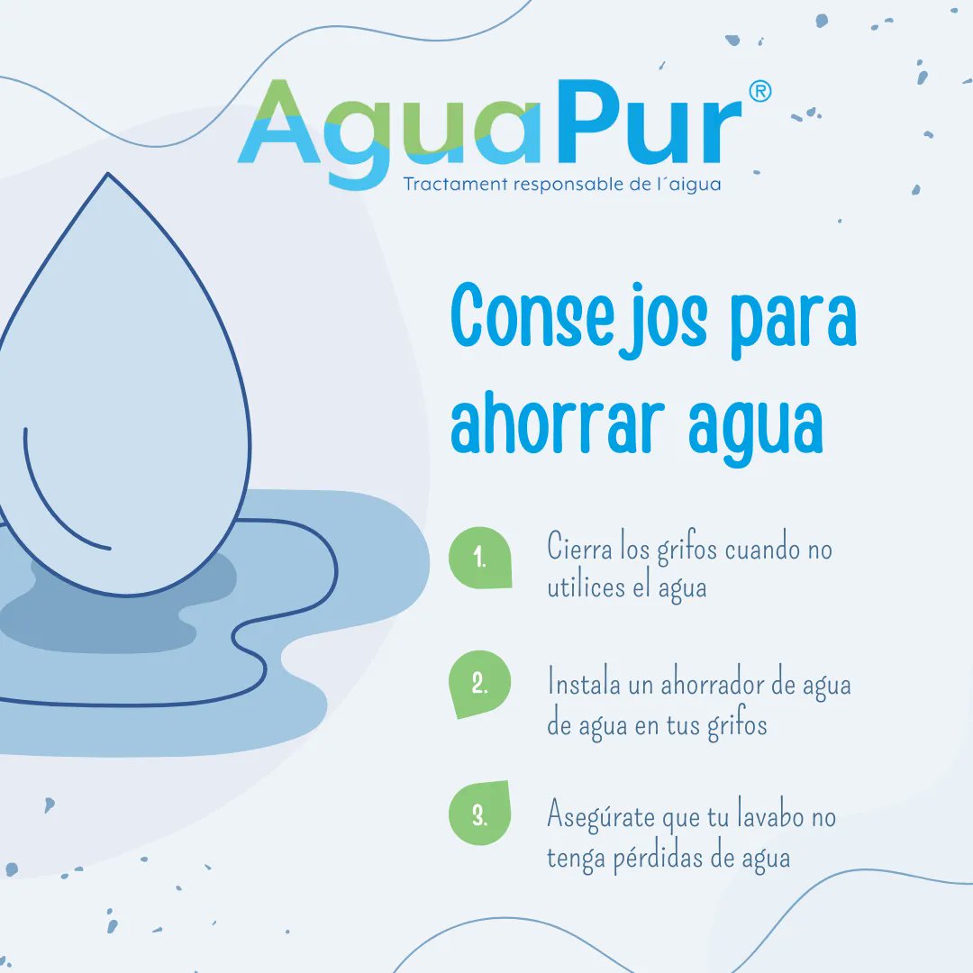 ElBlogdelAgua's tweet photo. Tres consejos sencillos para ahorrar agua:

1. Cierra los grifos cuando no utilices el agua
2. Instala un ahorrador de agua de agua en tus grifos
3. Asegúrate que tu lavabo no tenga pérdidas de agua

Tenemos muchas soluciones para ahorrar agua: https://t.co/xUuBzajlJF 

#ahorro https://t.co/AFZUDEU0RN