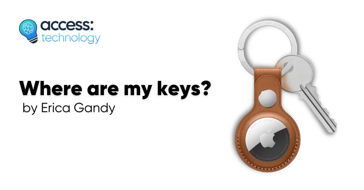 accesstechUK's tweet photo. Prone to losing your keys, phone... marbles? Then look no further... In this insightful post, Senior AT Consultant Erica Gandy explores the wonder that is an Apple AirTag. Read more here: https://t.co/xfjU1ndtdH #domorewithtechnology https://t.co/GNzQLHU48N