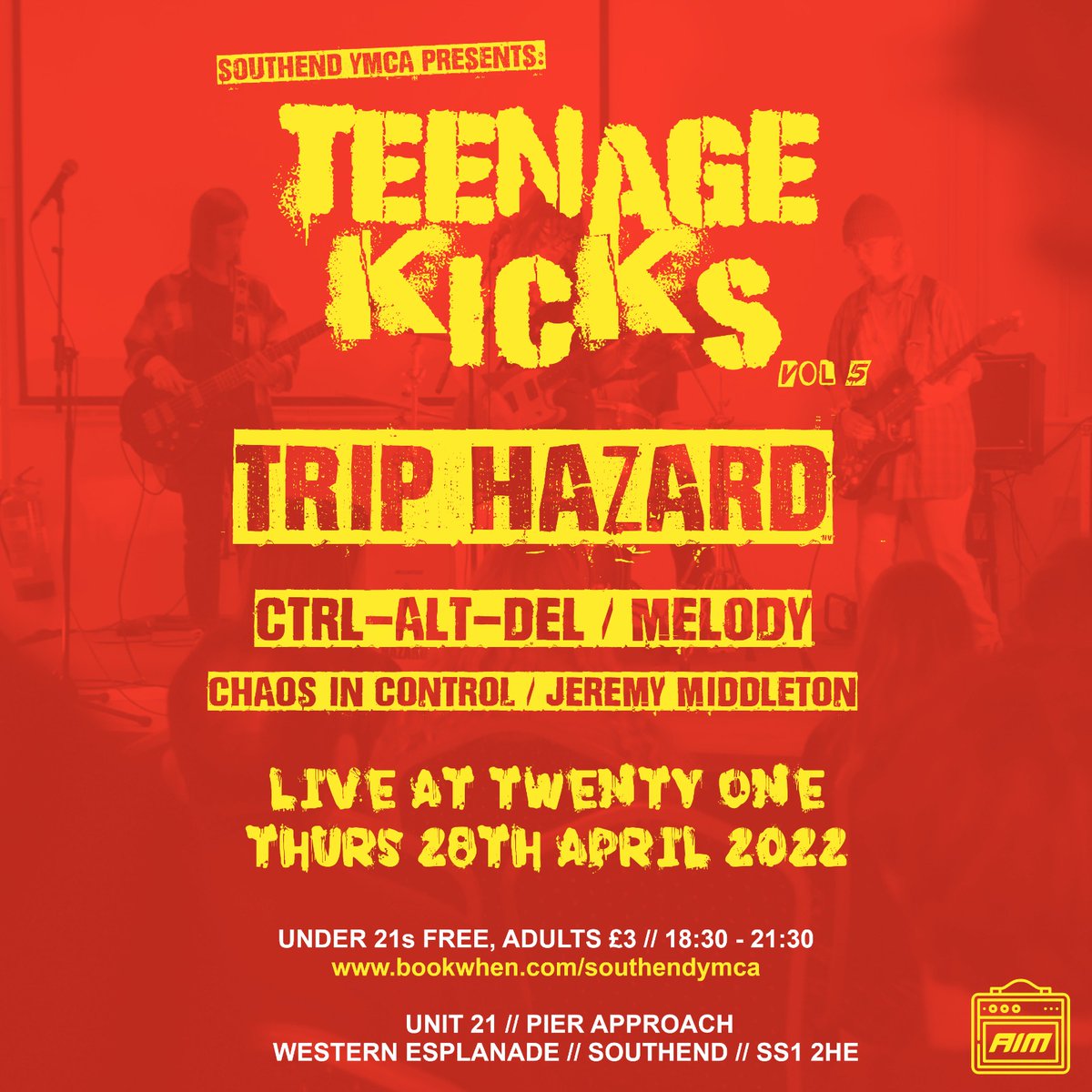 SouthendYMCA's tweet photo. SOLD OUT! Our first #liveyouth #gig of 2022 is tonight at TwentyOne #Southend, brought to you by our project #AllInMusic 📻
#liveperformances from #localbands and showcasing fantastic local #musicaltalent! 🎤🎶 https://t.co/iQa4fPQArm