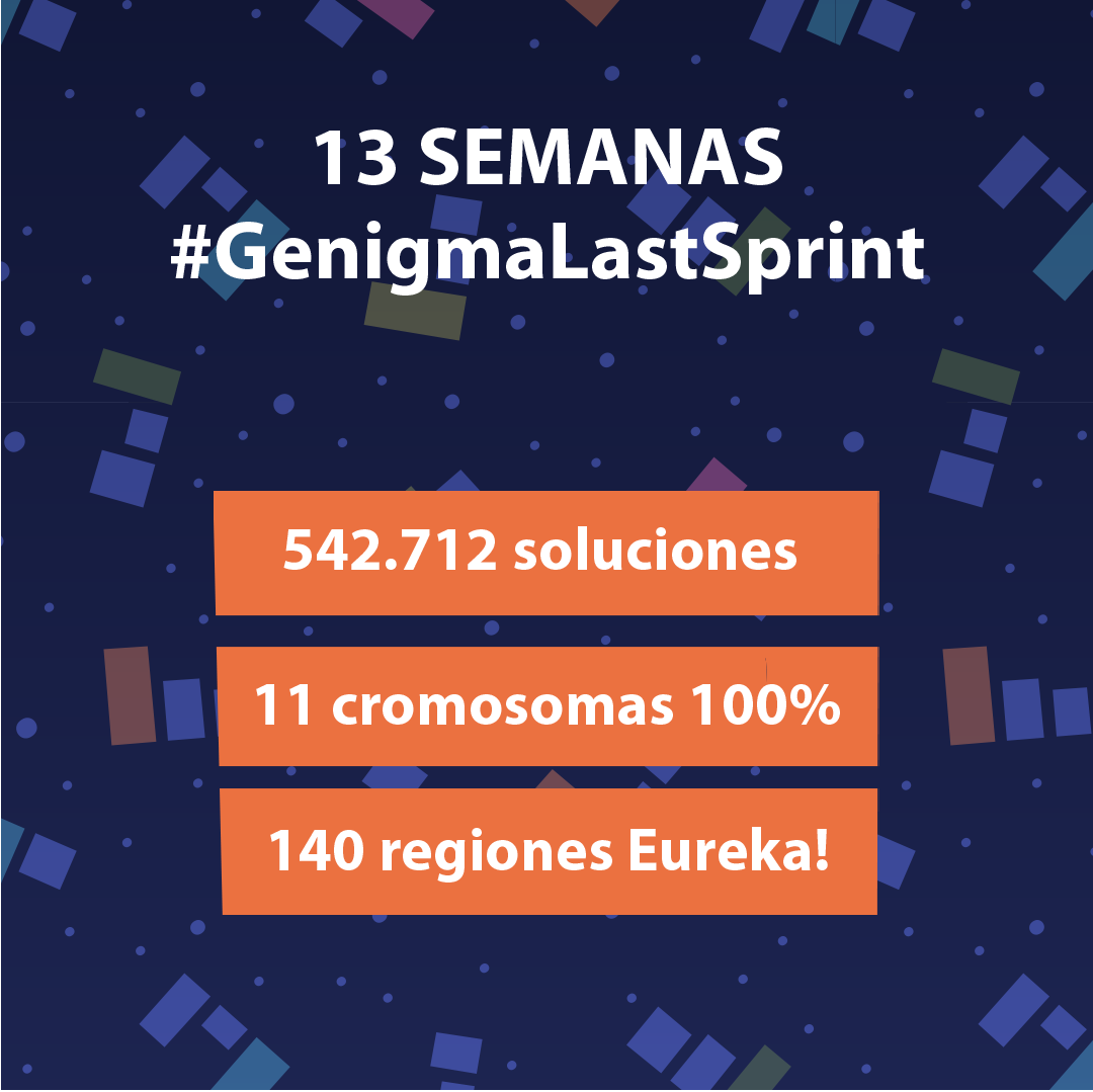 Genigma3D's tweet photo. ¡Estamos en la recta final! #GenigmaLastSprint
Ayúdanos a completar el análisis #breastcancer
📲13 semanas de juego
🥳 542.712 partidas jugadas
🧬 69,9 % del genoma resuelto por consenso
📌140 anomalías encontradas #cancerDeMama

#GenigmaChallenge #CancerResearch #CitizenScience https://t.co/Zk3KaPfOqF