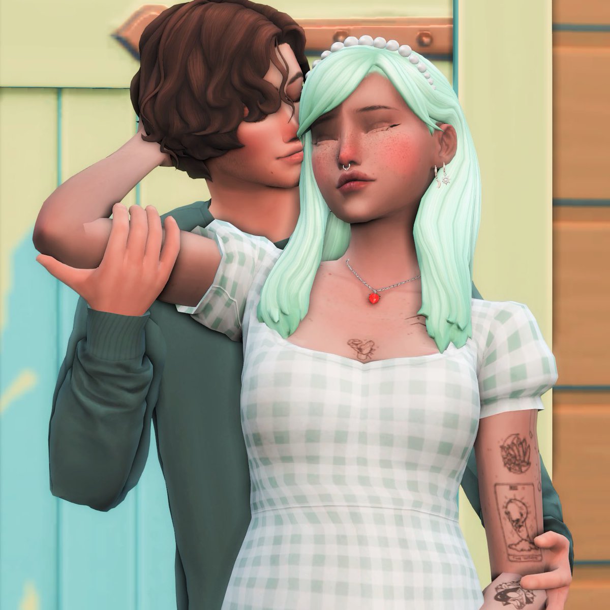 simsbooo's tweet photo. The cutest couple right now 🥰 #TS4 #TheSims4 #Sims4 #ShowUsYourSims https://t.co/12rLQsnQTP