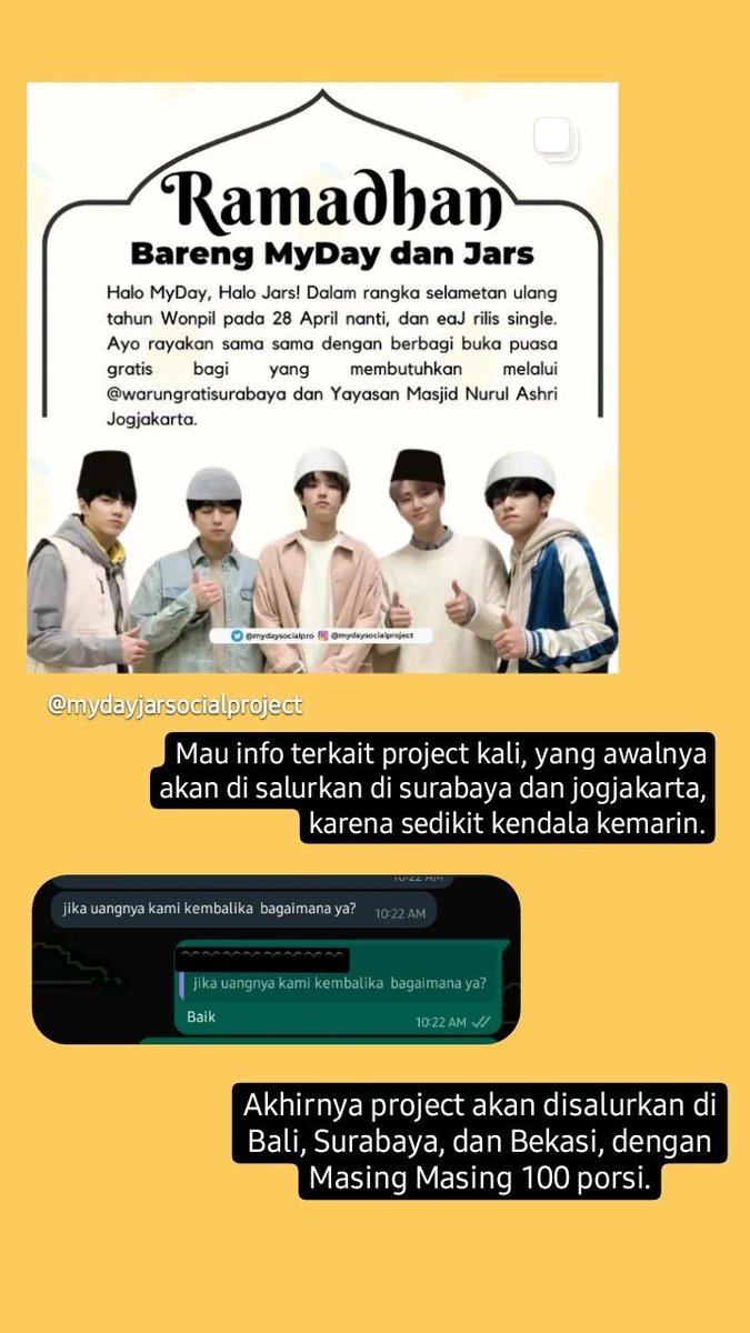 Mohon maaf, admin twitter telat update. Sore ini telah tersalurkan di tiga kota dengan masing masing 100 porsi

<a href="/nanndd/">nand</a> <a href="/marjan_day/">Marjan Day</a> <a href="/eaJPark_INA/">eaJ Indonesia</a> <a href="/hyebooboo/">Personal Order Jastip Korea 🇰🇷</a> <a href="/DAY6TradingINA/">DAY6 TRADING INA</a> <a href="/helloday6_/">hello.day6</a> <a href="/myharu_day/">My Haru Day</a> <a href="/MyDayKediri/">Myday Kediri</a> <a href="/my_daybogor/">MyDayBogor | Cek Pin📍</a> <a href="/mydayindonesia/">MY DAY INDONESIA -hiatus-</a> <a href="/dinokusidoarjo/">My Day SIDOARJO</a>