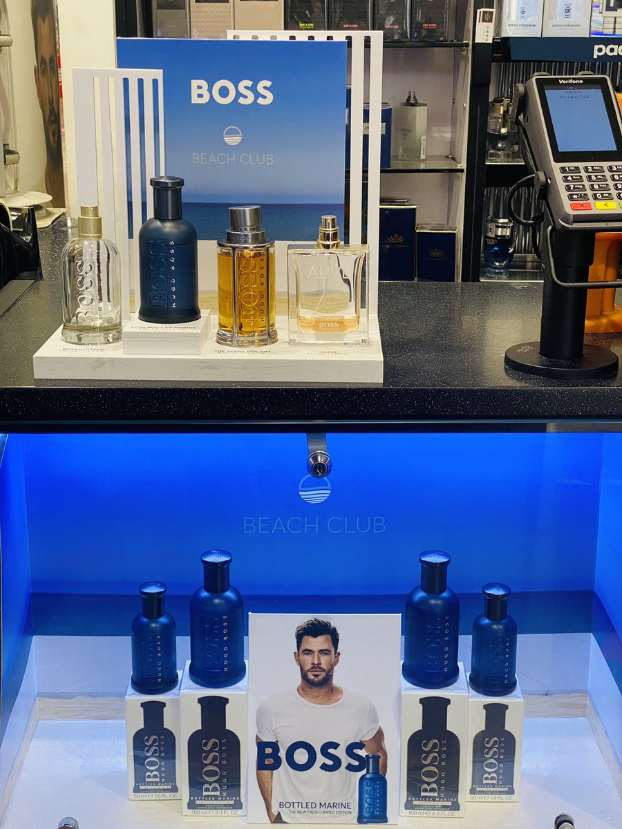 TPSHarlow286's tweet photo. Visit us instore at the Harvey centre Harlow to try out the new fresh fragrance from Boss Called Bottled Marine perfect for the summer 💙@corinnefory92 @TPSPeople  @_JoeSouthall https://t.co/v9Vzph0jx8