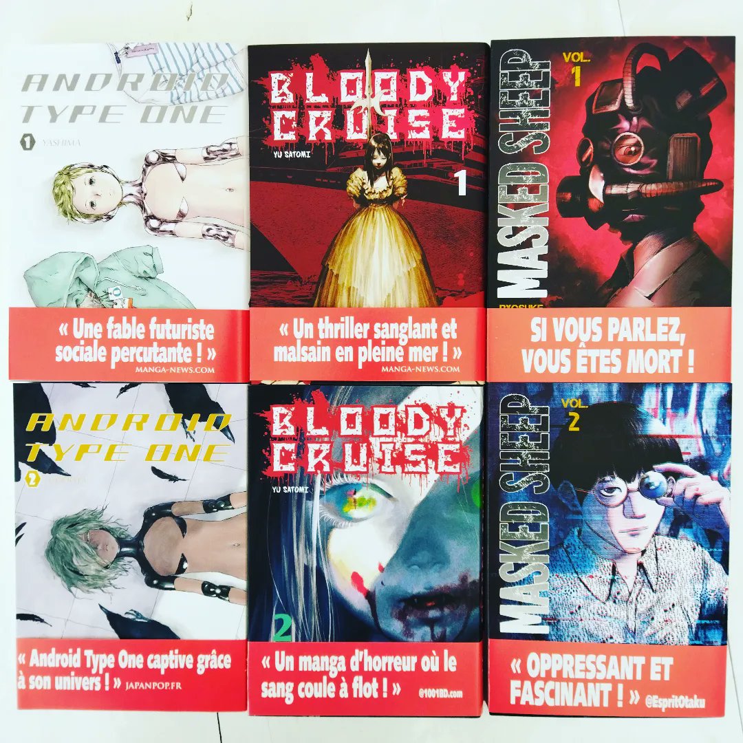 OmakeManga's tweet photo. L'auteure de #ManyReasonsWhy nous tient en haleine ! Il ne reste plus que 2 tomes pour cette série 😱

Les nouveaux cartonnent !!
🌟#AndroidTypeOne 🦾
🌟#BloodyCruise ⛴️
🌟#MaskedSheep J'ai envie d'en parler mais je tiens à ma vie🤐 https://t.co/TziLD4KGAX