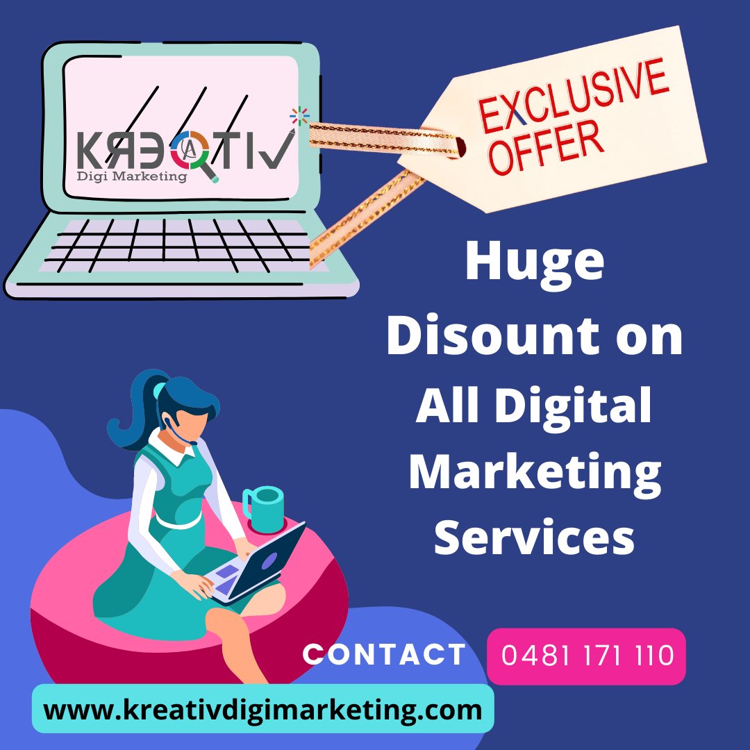 KreativDigi's tweet photo. Kreativ Digi Marketing is one of Best Online Digital Marketing Agency in Melbourne, 
#Kreatvdigimarketing #seo #sem #smm #contentwritting #advertising #digitalmarketinginmelbourne #webdesigning   #automatic
For More Details:
Mobile phone 0481 171 110
https://t.co/c2IKYvv5Wj https://t.co/0nHDX3RBig
