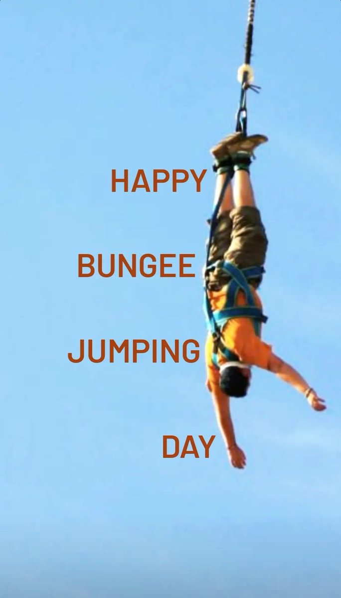 simocolos's tweet photo. Happy bungee jumping day! https://t.co/KEByLV0TXU