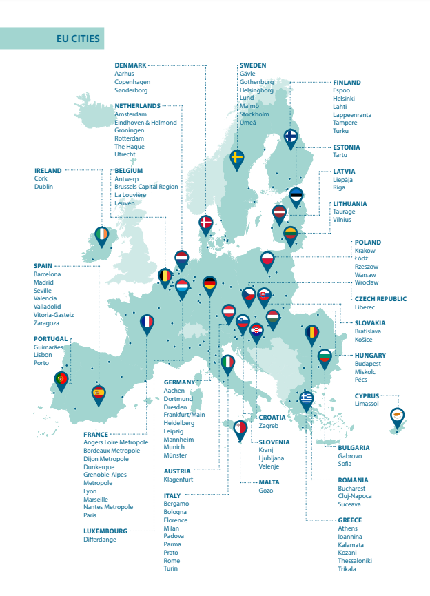 🥳Just announced – 1⃣0⃣0⃣ cities from across 🇪🇺 will join #MissionCities &amp; become climate neutral by 2030! 

We look forward to working with you on climate city contracts!💪

▶️europa.eu/!Vtyb8H

#EUGreenDeal #MobilityStrategy #EUMissions