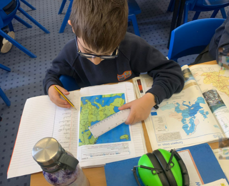 GeorgeSpicerSch's tweet photo. Yr4 have been exploring Europe during our Geography lesson! We had access to @Digimap4Schools to identify areas in our local community & Europe. We discussed countries within Europe & different countries we have visited & originate from! #mapskills #geography #spicerspirit https://t.co/HiHLMrknXn