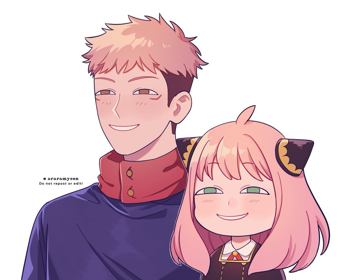 araramyeon's tweet photo. pink siblings heh heh face
#JujutsuKaisen #SPYxFamily #呪術廻戦 https://t.co/JNoLhPRqi8