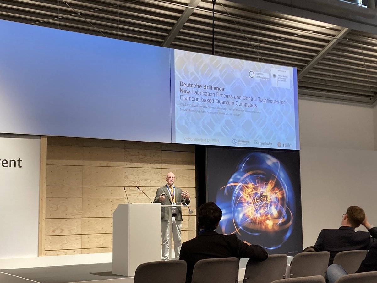 haffapartner's tweet photo. Bei der #WorldofQUANTUM tauschen sich Startups &amp; Unternehmen aus, die beim Einsatz von Quantencomputing echte Pionierarbeit leisten - wie unser Kunde @QuantumBrillia1. Wir waren gestern dort und haben zwei spannenden Vorträgen über diamantbasierte Quantenbeschleuniger gelauscht. https://t.co/QZ7NtoMBWA