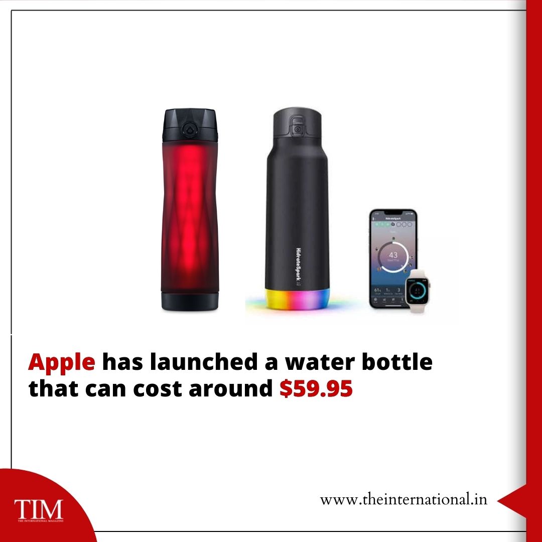 TIMOFFICIAL94's tweet photo. Apple has introduced the
most-expensive water bottle there is - HidrateSpark PRO STEEL. It has a stainless-steel, vacuum-insulated chug that keeps drinks cold for up to 24 hours..
website
https://t.co/DE4ULt2OyQ
#TIM #theinternationalmagazine #apple #smartbottle #timcook @Apple https://t.co/zy0ZaGhzTK
