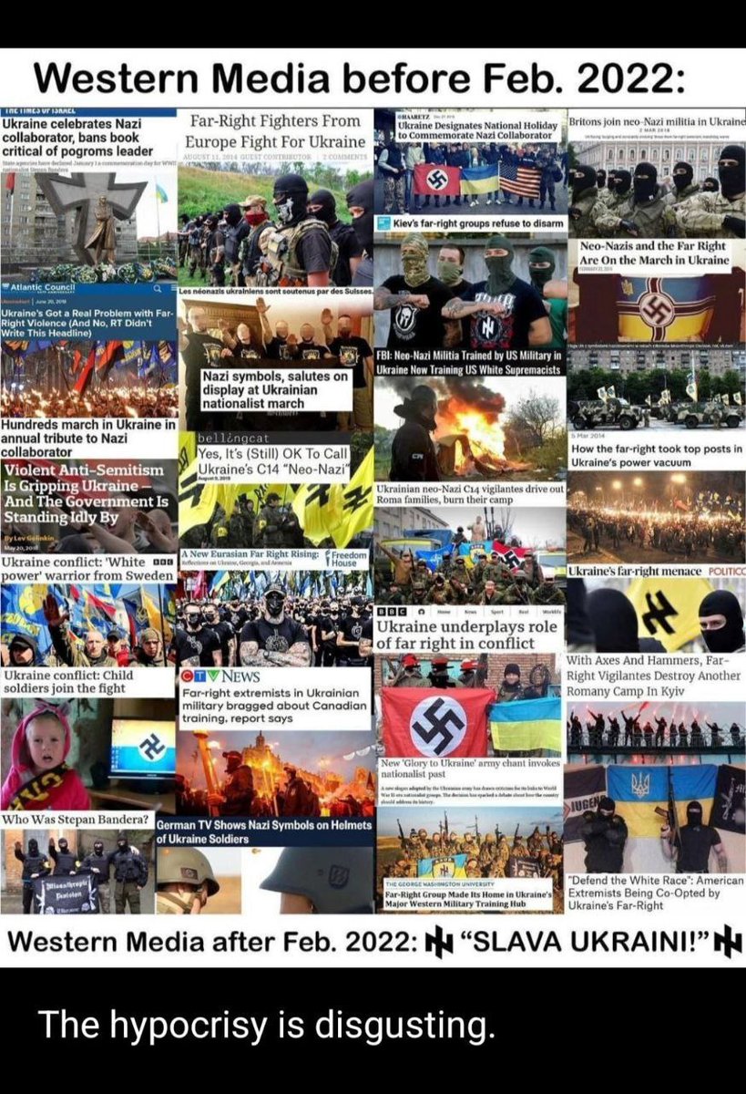 Huisvleermuis's tweet photo. @ADnl 🤣🤣🤣🤣🤣
Maar het verheerlijken van extreem-rechtse 'strijders' in Oekraïne is geen probleem volgens de MSM, want tegen #Putin, dus goed volk.

Slava Ukraini!
#ADkrant #Hypocriet #ValsLinks #Woke #Globalisme https://t.co/7TgJdnFRqS