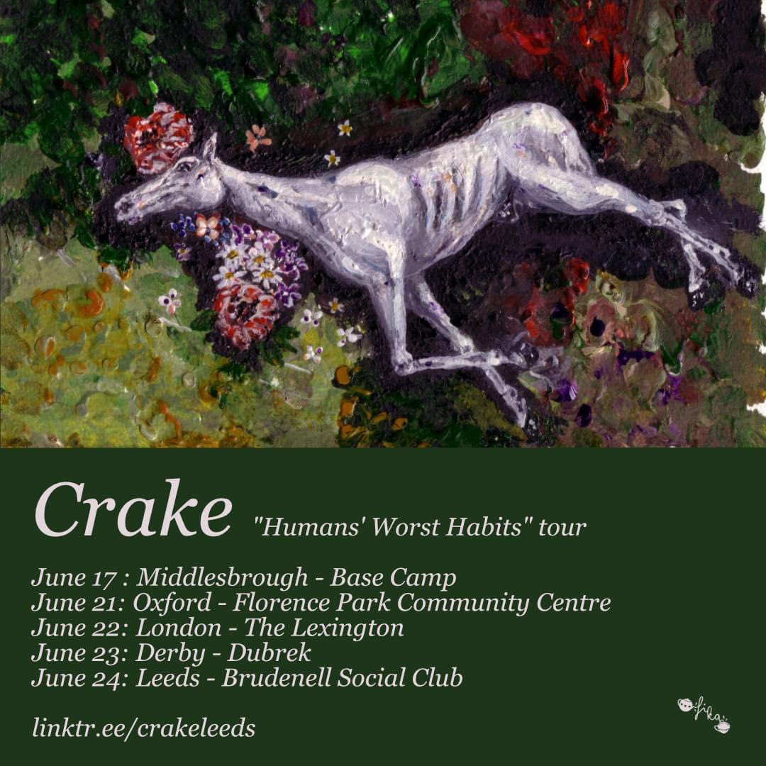 dubrek's tweet photo. Very pleased to announce @crakeleeds are playing Dubrek on Thursday June 23rd supported by @grawlx https://t.co/YAqM0dlZVX